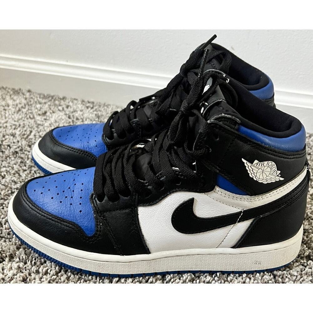 Air Jordan 1 Retro High youth size 5 'royal toe' - Picture 2 of 6